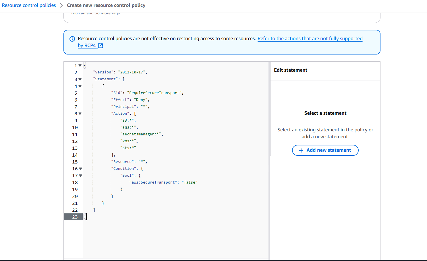 AWS RCP Example