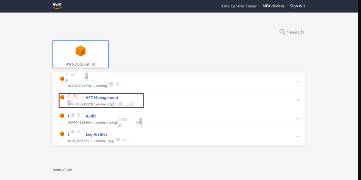 <em>Fig: All prerequisite accounts for AFT</em>